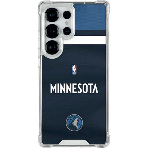 NBA Minnesota Timberwolves Jersey Galaxy S25 Ultra Clear Case